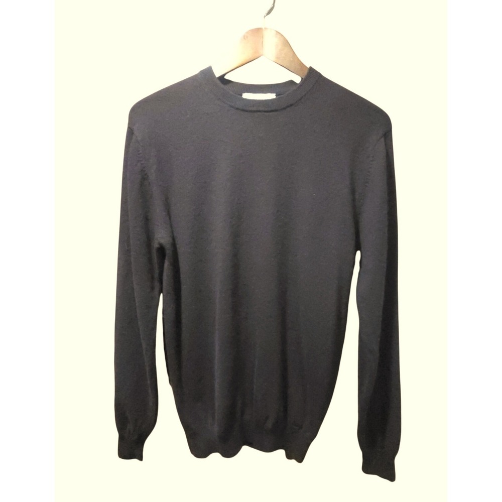 Turnbury Mens Brown 100% Cashmere Crewneck Pullover Sweater Size Small